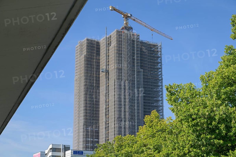 Construction site Überlin residential building, Steglitzer Kreisel, Schlossstraße, Steglitz, Berlin, Germany, Europe