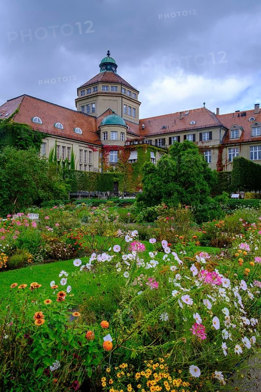 Historical Botanical Institute, Botanical Garden Munich-Nymphenburg, Munich, Upper Bavaria, Bavaria, Germany, Europe