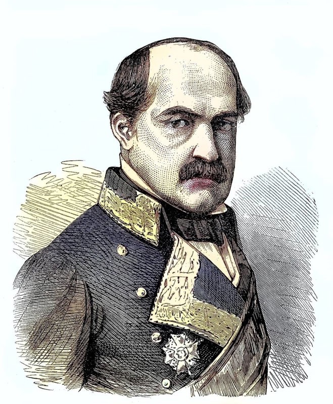 Don Manuel Gutierrez de la Concha, Marquis del Duero (25 April 1808 in Cordova del Tucuman) (28 June 1874) was a Spanish general, Historical, digitally restored reproduction of a 19th century original