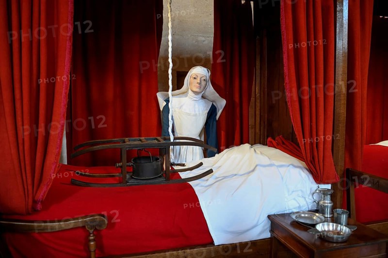 Treatment room of the Hôtel-Dieu, former hospital founded in 1443, Beaune, department of Côte-d'Or, Bourgogne-Franche-Comté, Burgundy, France, Europe