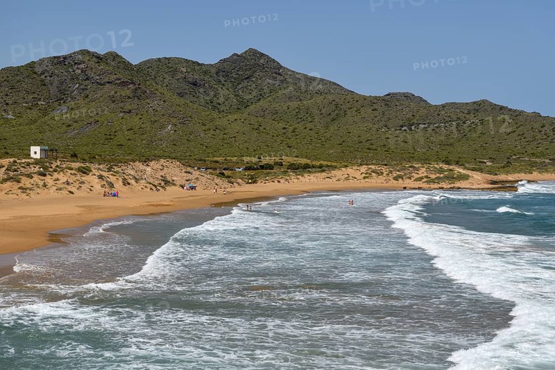 Playa de Calblanque, beach in the regional park Monte de las Cenizas y (Peña) del Águila, near Cartagena, region Murcia, Spain, Europe