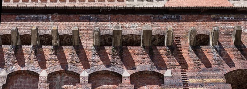Detail of the masonry of the Congress Hall in the inner courtyard, unfinished National Socialist monumental building on the Nazi Party Rally Grounds, Nuremberg, Middle Franconia, Bavaria, Germany, Europe