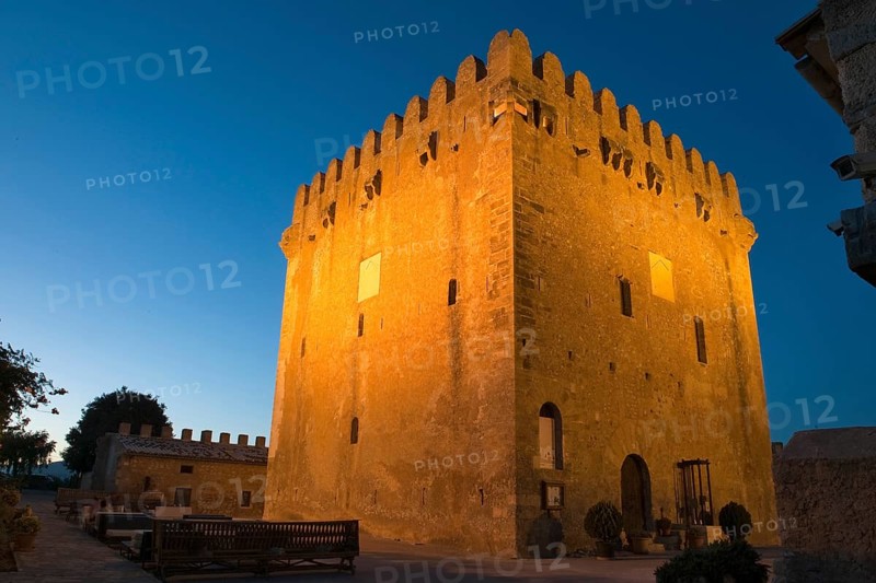 Torre de Canyamel, sugar cane defence tower, former escape tower and defence tower, Canyamel, Capdepera, Majorca, Balearic Islands, Spain, Europe