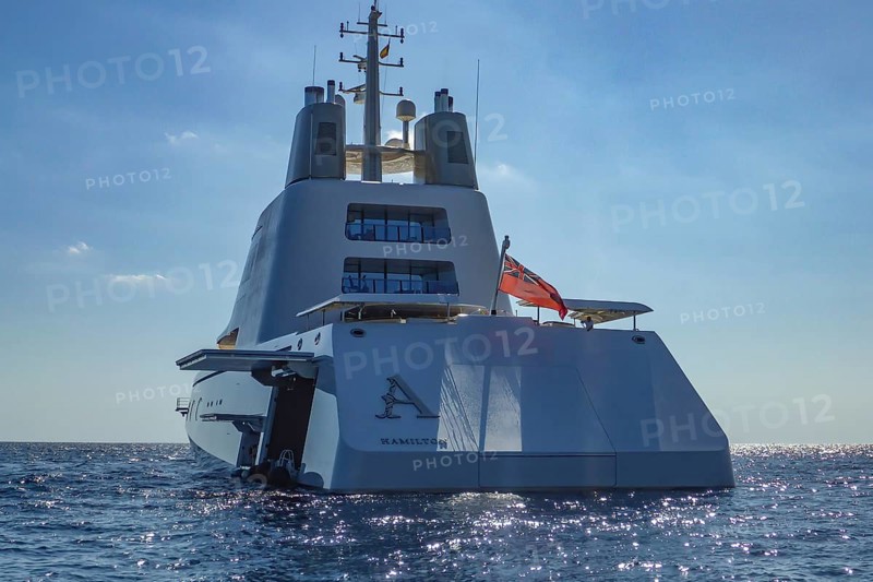 Yacht Motor yacht A built in 2008 at shipyard Blohm Voss GmbH, length 119 metres, Majorca, Spain, Europe
