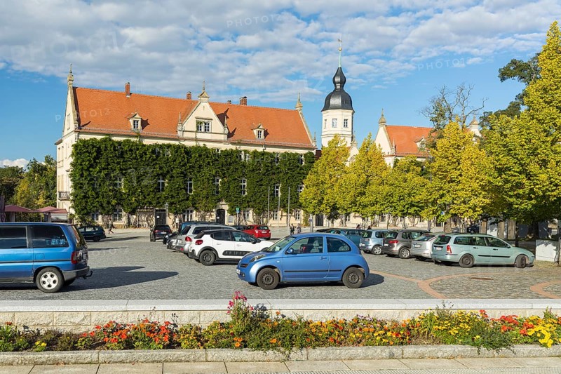 Rathaus am Rathausplatz Riesa, Saxony, Germany, Europe