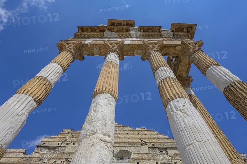 Capitoline Temple 73v. Chr. erected by Vespasian, Brescia, Province of Brescia, Italy, Europe