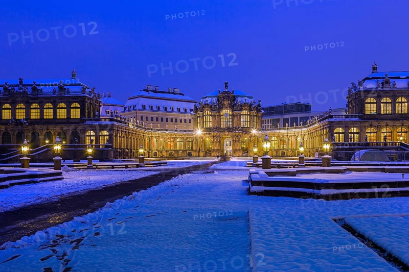 Dresden Zwinger in Winter