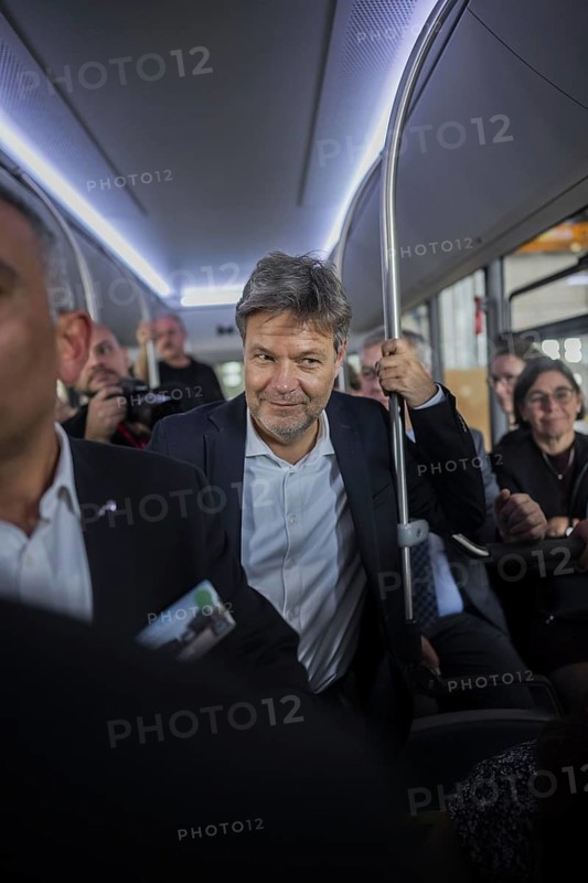 Trip by Federal Minister of Economics and Vice-Chancellor Robert Habeck to Ankara from 25-27 October 2023 Visit to the MAN development centre, ride in a MAN e-bus on the test track, Ankara, Turkey, Asia