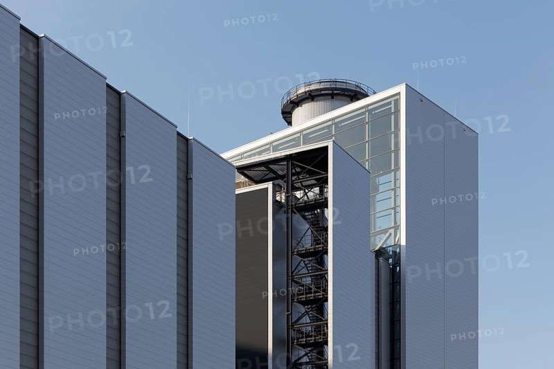 Lausward combined heat and power plant, gas power plant, steam turbine power plant, energy supply, Düsseldorf, North Rhine-Westphalia, Germany, Europe
