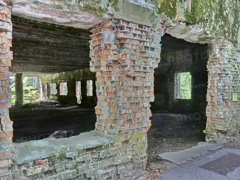 Ruins of the Wolf's Lair (also Wolf's Lair or Görlitz), the military situation centre of the command staff of the German Wehrmacht. The Wolf's Lair is now a museum. Gierloz, Ketrzyn, Warmia-Masuria, Poland, Europe