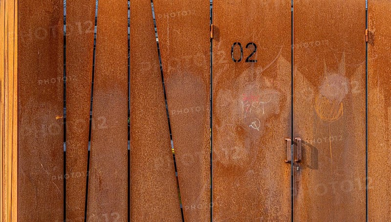 Rusty fence, property boundary, Berlin, Germany, Europe