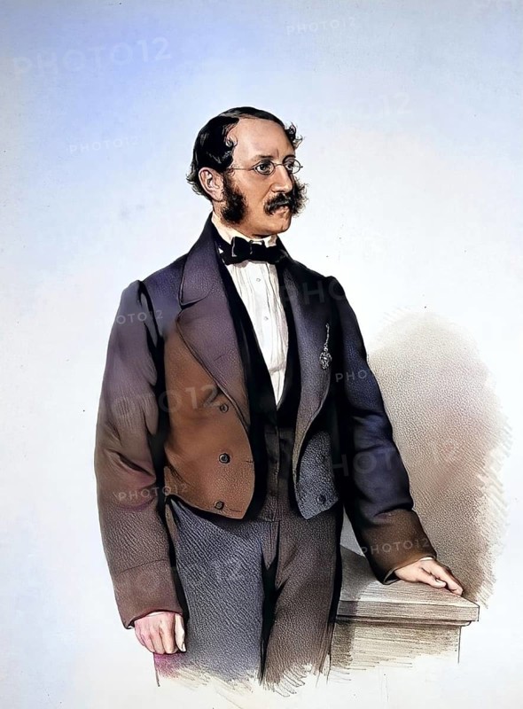 Max von Gomperz (born 1 March 1822 in Brno, died 7 November 1913 in Vienna) was an Austrian industrialist and banker, Historic, digitally restored reproduction from a 19th century original, Record date not stated