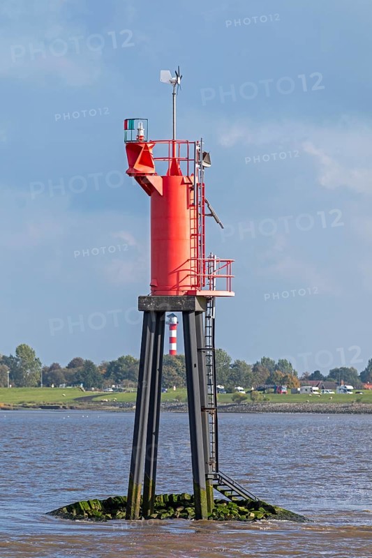 navigation mark, lighthouse, Glückstadt, Elbe, Schleswig-Holstein, Germany, Europe