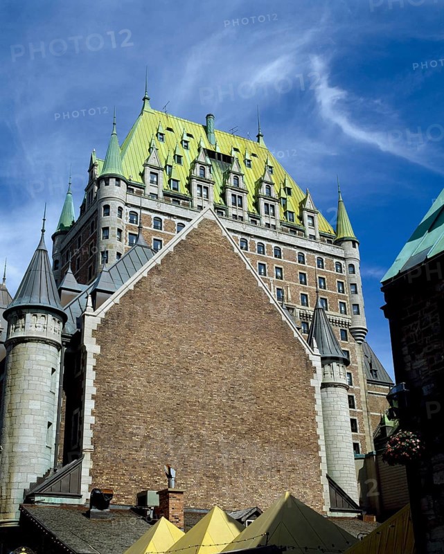 Chateau Frontenac in summer, Old Quebec City, Quebec, Canada, North America
