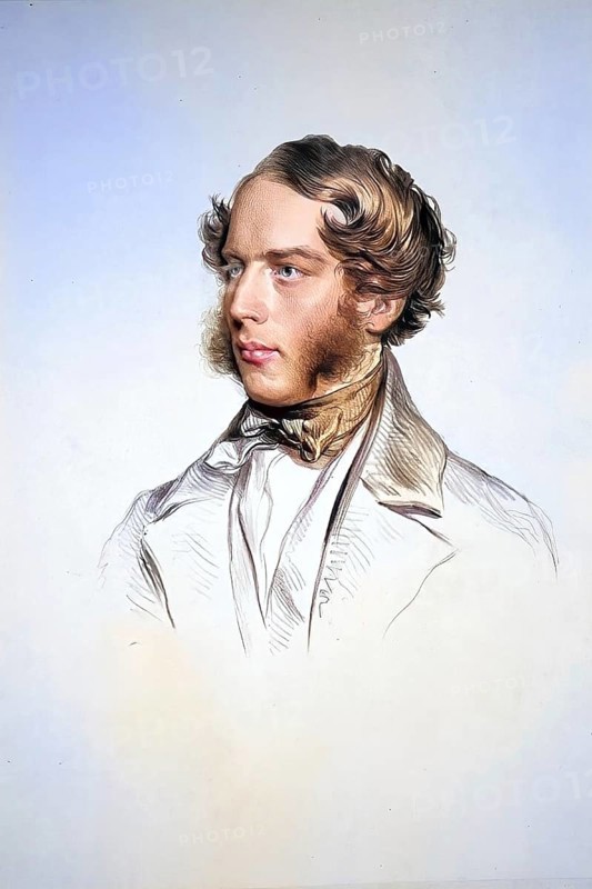 Ladislaus Count Karolyi (1824-1852), k. k. ship-of-the-line captain, commander of the frigate Novara, Historical, digitally restored reproduction from a 19th century original, Record date not stated