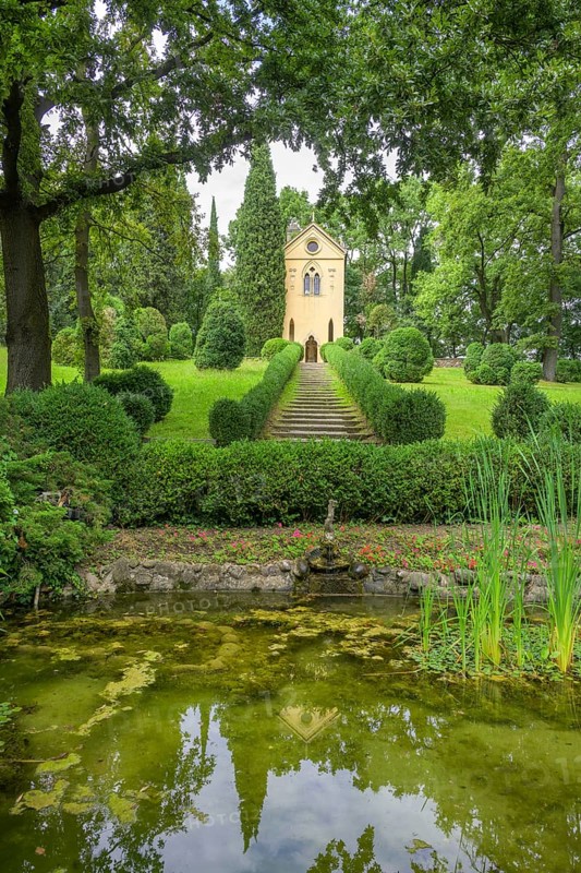 Hermitage built in 1792 in the Parco Giardino Sigurtà, Valeggio sul Mincio, province of Verona, Italy, Europe