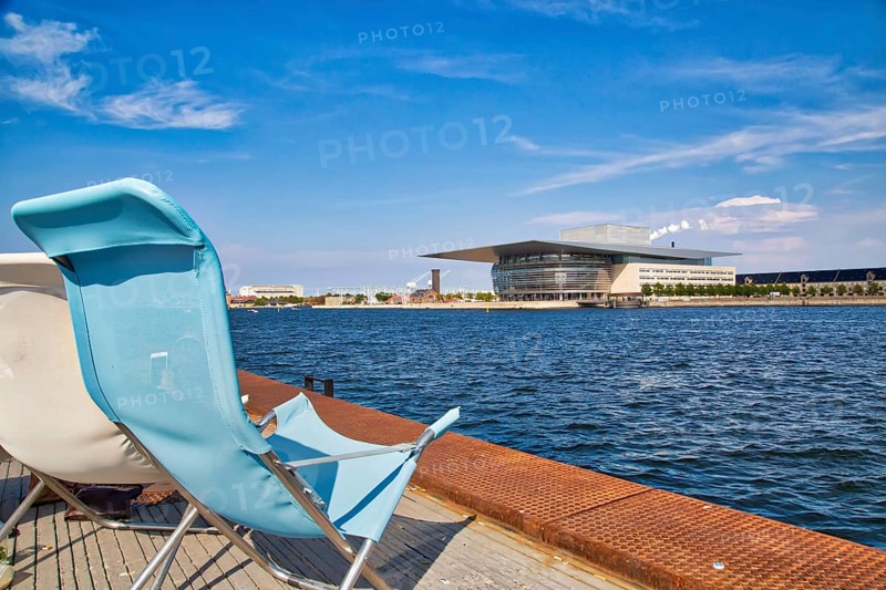 Copenhagen, Denmark-2 August, 2018: The National Opera House located on the island of Holmen in central Copenhagen. One of the most expensive opera houses ever built with construction costs well over US$500 million