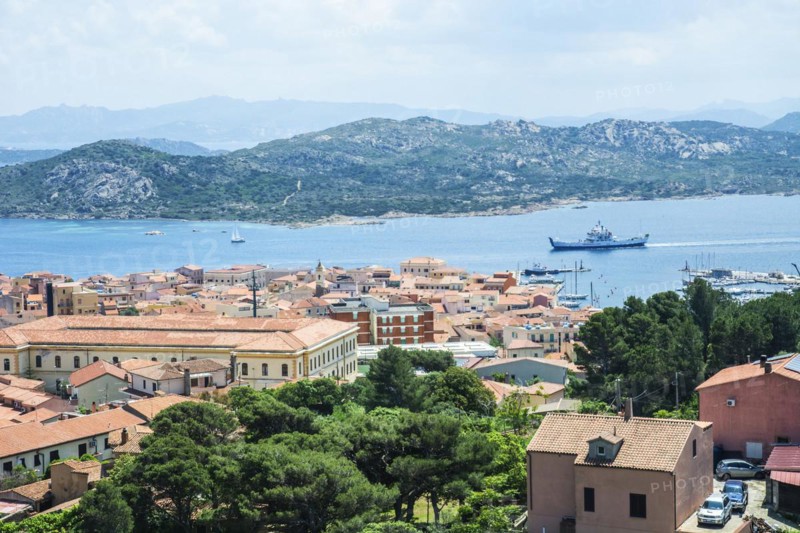 Town of Maddalena and the Archipelago La Maddalena, Sardinia, Italy, Mediterranean, South Europe, Europe