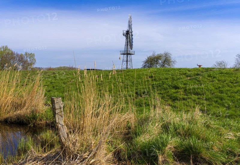 Wind turbine at Lobbe wind farm, Rügen, Mecklenburg-Western Pomerania, Germany, Europe