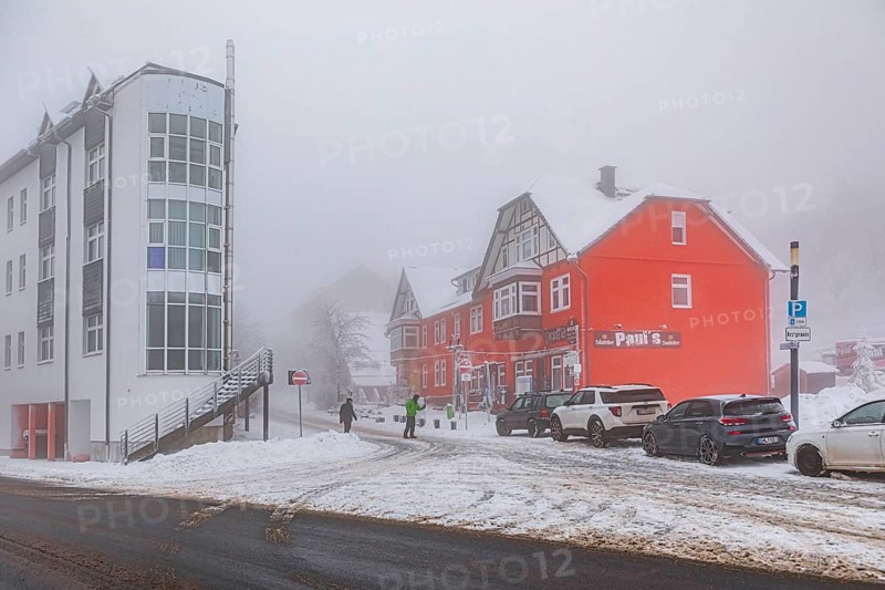 Zellaerstrasse in Oberhof, Thuringia, Germany, Europe