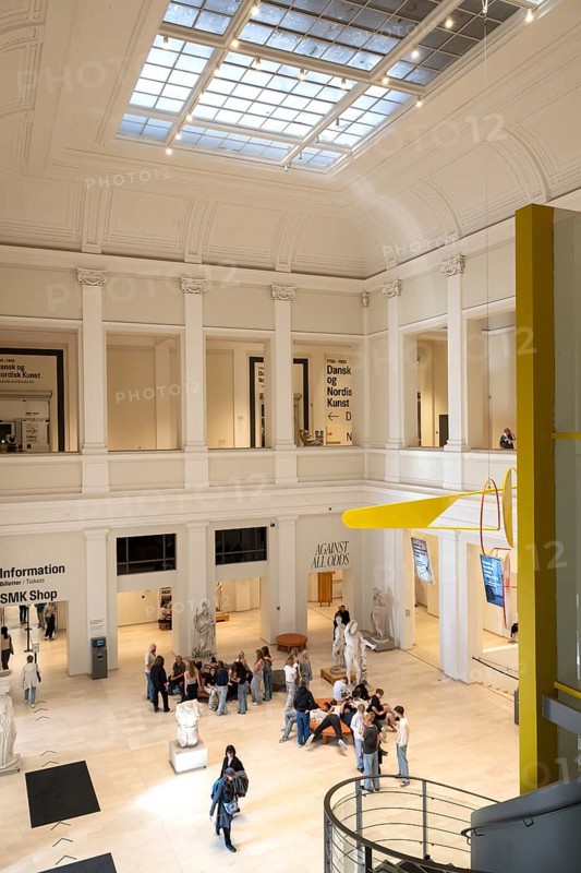 Entrance Hall, State Museum of Art, Statens Museum for Kunst, SMK, National Gallery, Copenhagen, Island of Zealand, Denmark, Europe