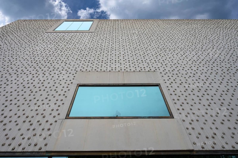 Modern façade of the Kunsthaus, Bregenz, Vorarlberg, Austria, Europe