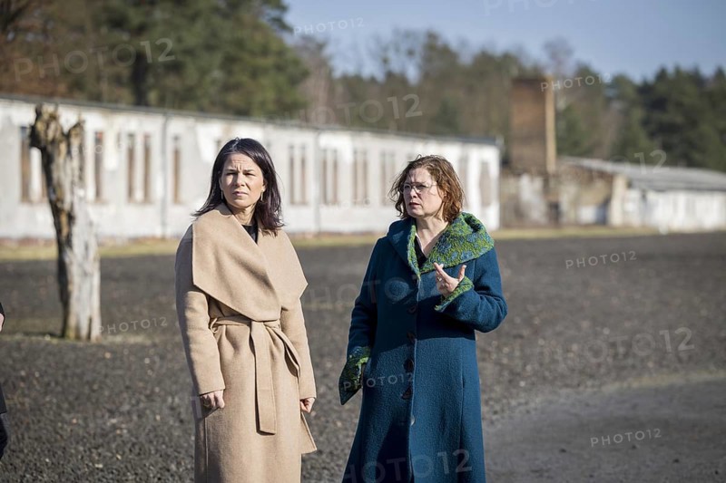 Annalena Bärbock (Alliance 90/The Greens), Federal Foreign Minister, visits the Ravensbrück Memorial, a former concentration camp for woman during the National Socialist era. Here with the director, Andrea Genest. 'Photographed on behalf of the Federal Foreign Office'