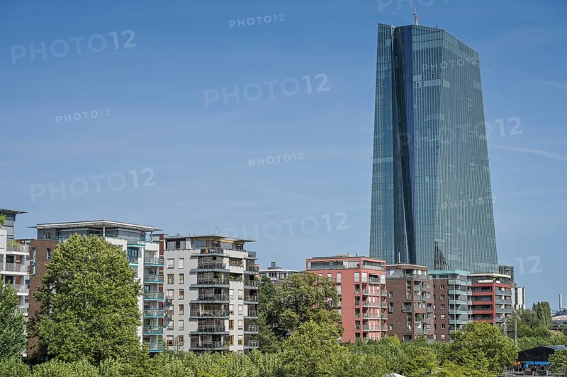 European Central Bank ECB, Main Building, Headquarters, Sonnemannstraße, Ostend, Frankfurt am Main, Hesse, Germany, Europe
