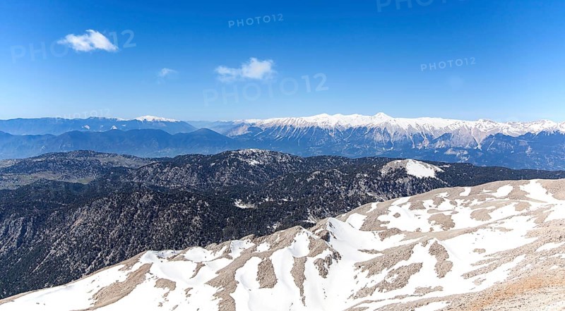 View from Tahtali over the Taurus Mountains, Turkey, Asia