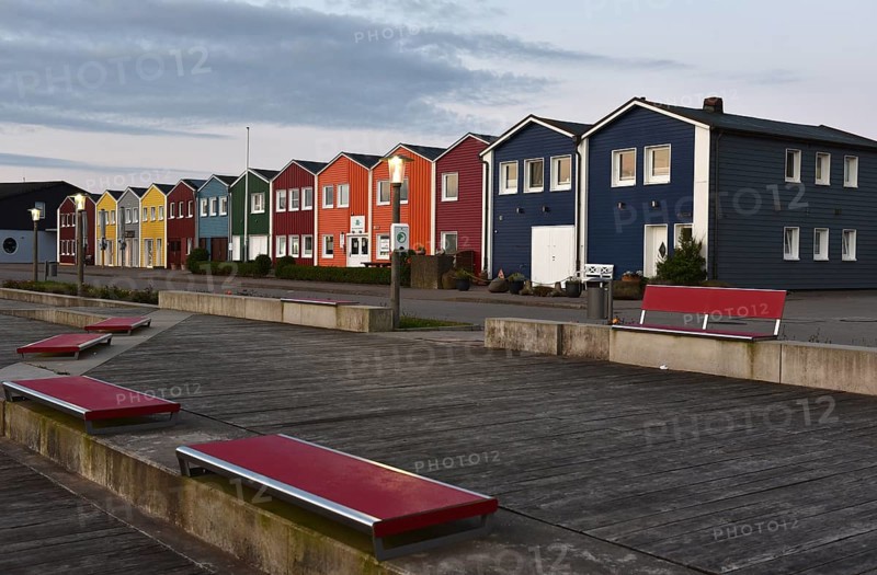 Lobster shacks in Heligoland, Schleswig-Holstein, Germany, Europe