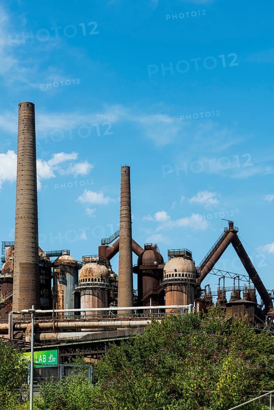 Former steelworks, Völklingen Ironworks, UNESCO World Heritage Site, Völklingen, Saarland, Germany, Europe