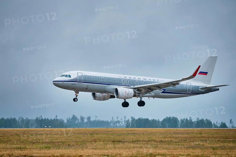 MINSK, BELARUS, JUNE 15, 2018: Aeroflot, Russian Airlines airlines flight Airbus A320-200 plane landing on runway in National Airport Minsk