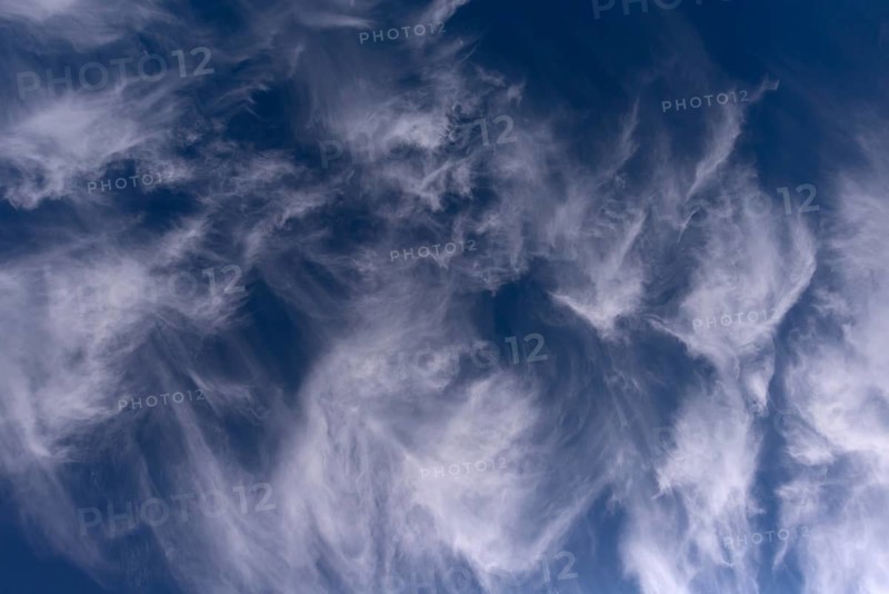 Feather clouds (Cirrus), Bavaria, Germany, Europe