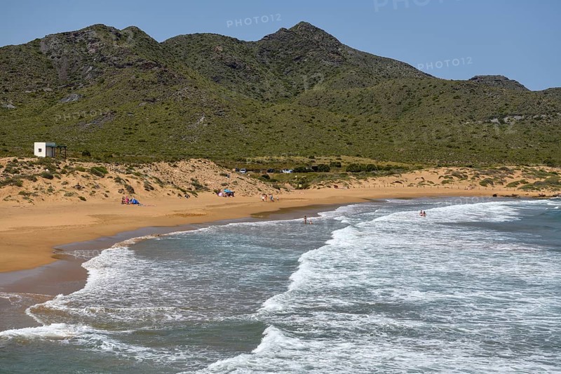 Playa de Calblanque, beach in the regional park Monte de las Cenizas y (Peña) del Águila, near Cartagena, region Murcia, Spain, Europe