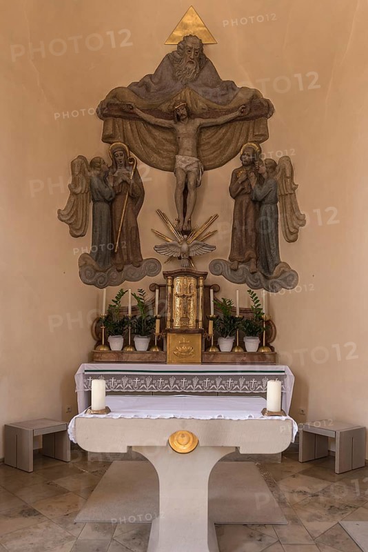 Altar of the Catholic Parish of St. Michael, 1840, Westheim-Knetzgau Lower Franconia, Bavaria, Germany, Europe