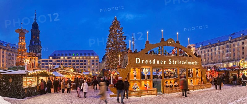 The Striezelmarkt, which has been held since 1434, is the oldest Christmas market in Germany and takes place on the Altmarkt. In 2009 the market was redesigned, a special landmark is for example the world's largest candle arch