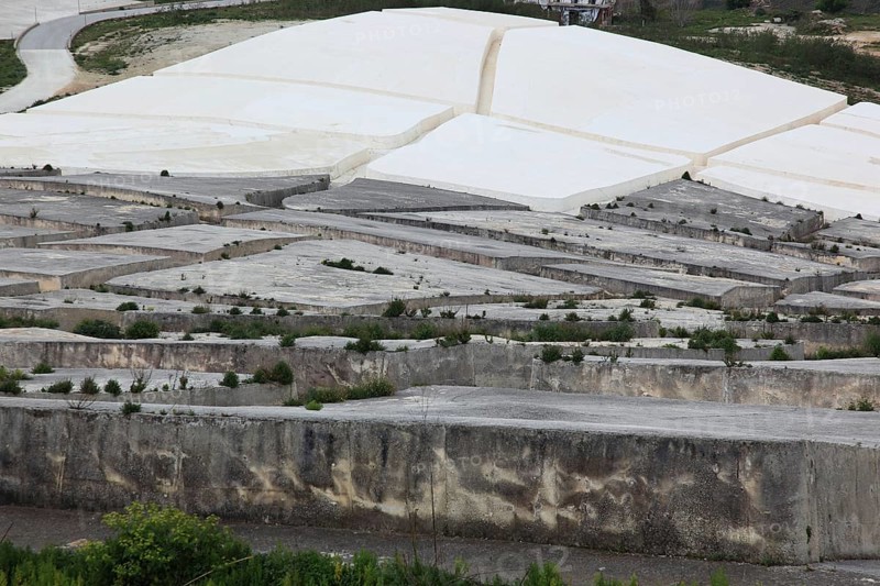 Gibellina Vecchia, after the earthquake of 1968, part of the ruins of Gibellina was buried under a thick layer of white concrete by the artist Alberto Burri, Sicily, Italy, Europe