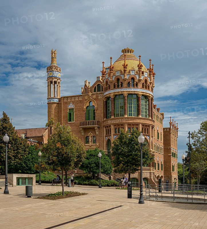 Historic hospital complex of the Hospital de la Santa Creu i Sant Pau, Barcelona, Catalonia, Spain, Europe