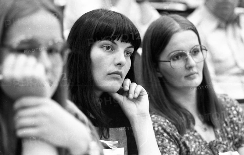 The International Conference of the Victims of the Radical Decree, which led to the banning of teachers, railway workers and other public service employees, 6 June 1980 in Hamburg, Germany, Europe