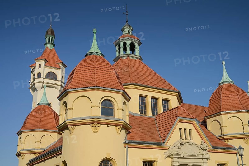 Lighthouse, Latarnia Morska w Sopocie, thermal baths, Zaklad Balneologiczny, Sopot, Pomeranian Voivodeship, Poland, Europe