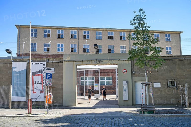 Main entrance, Stasi Memorial, Genslerstraße, Hohenschönhausen, Lichtenberg, Berlin, Germany, Europe