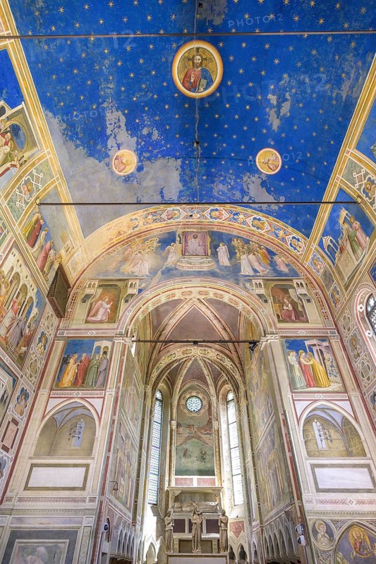 Scrovegni Chapel or Arena Chapel with frescoes by Giotto di Bondone, Padua, Province of Padua, Italy, Europe