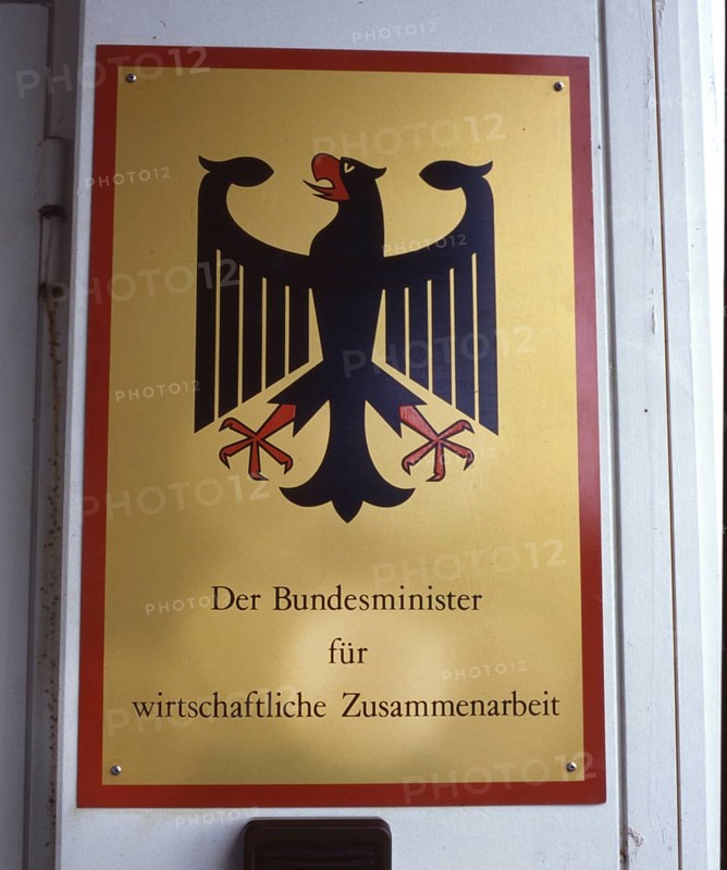 DEU, Germany: The historical slides from the 84-85 r years, Bonn. 10.7.1984. Ministry for Economic Cooperation