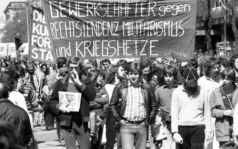 The 35th anniversary congress to end fascist rule was accompanied by a demonstration and rally in Mannheim, Germany on 10 May 1980