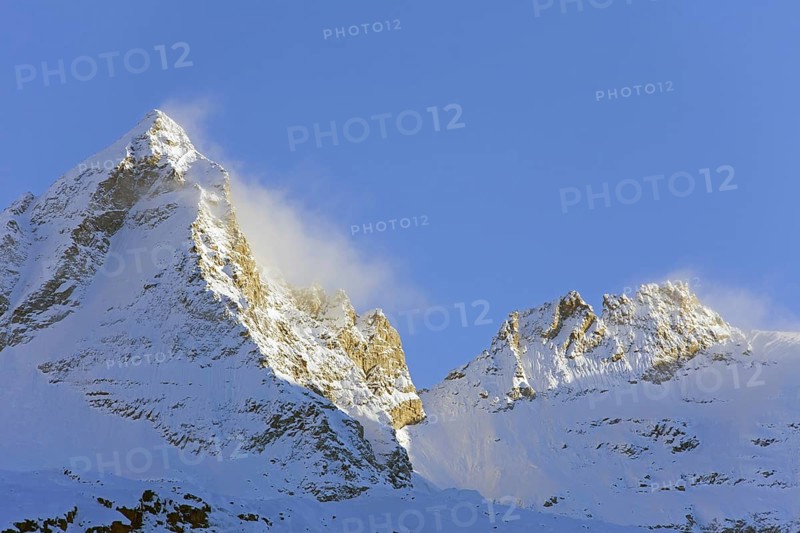 The mountain Becca di Monciair, Gran Paradiso National Park in the Valle d'Aosta, Italy, Europe