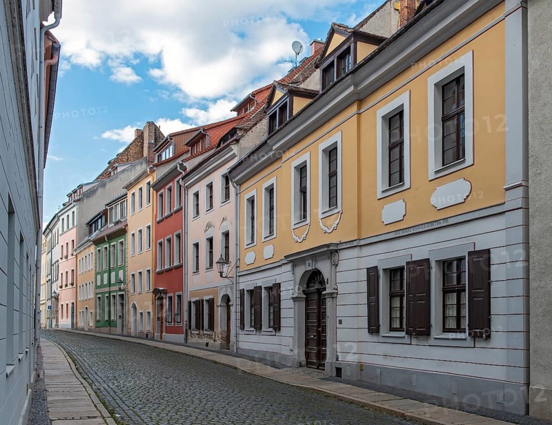 Baroque houses in Kränzelstrasse, Görlitz, Goerlitz, Germany, Europe