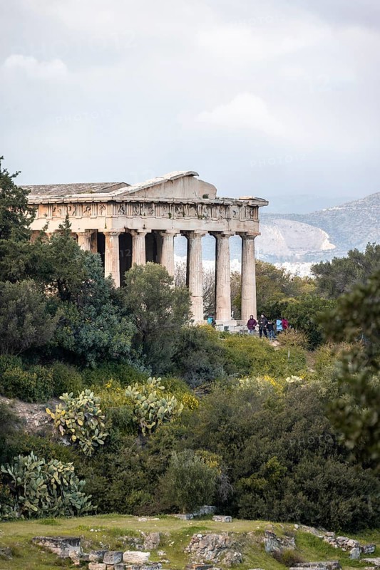 Temple of Hephaestus, Greek Agora of Athens, ancient excavation site, Athens, Attica, Greece, Europe