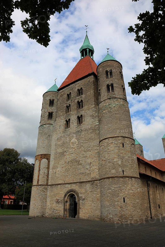 St. Bonifatius, a former free-world ladies' convent with a collegiate church in Freckenhorst, Warendorf district, North Rhine-Westphalia, Germany, Europe
