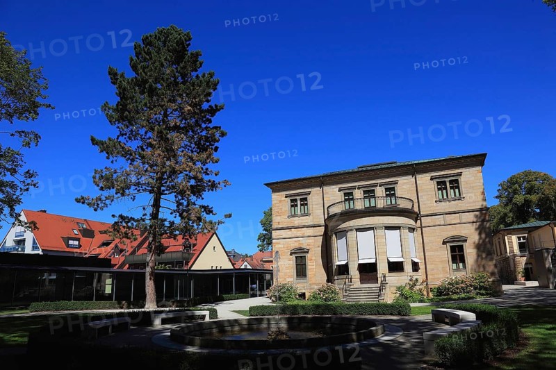 Bayreuth, the Villa Wahnfried, Haus Wahnfried, former residence of Richard Wagner, rear side, Germany, Bavaria, Upper Franconia, Europe