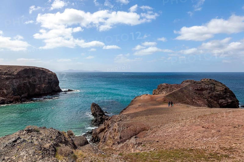 Coast near the Calas de Papagayo, Lanzarote, Canary Islands, Spain, Europe